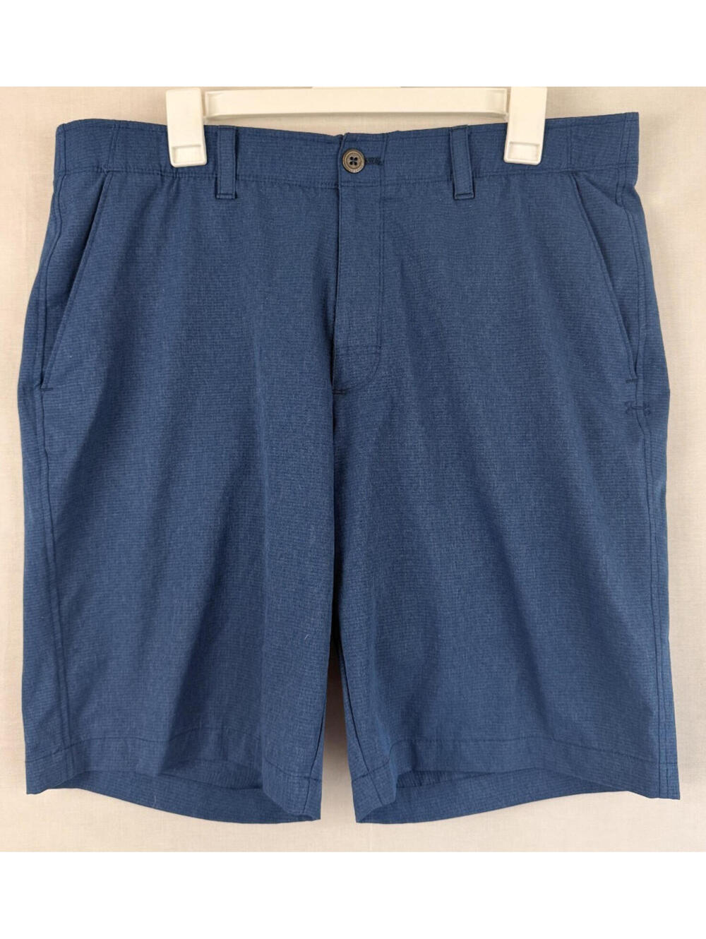 Under Armour Golf Chino Shorts Mens 38 X 10 Blue Loose Polyester